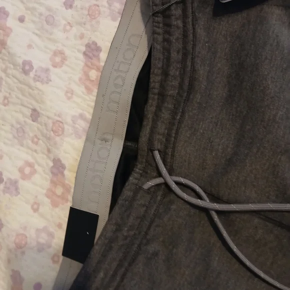 Men's Charcoal Joggers with Drawstring Waist - Picture 6 of 8